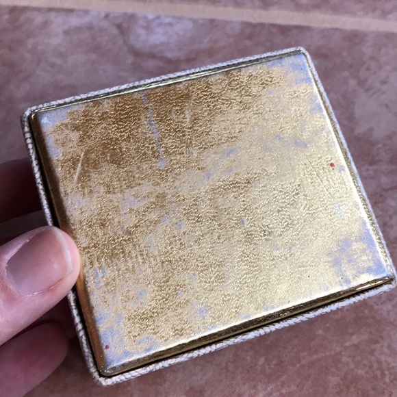Vintage 1960s Ivory & 24k Gold Nugget Cuff Links